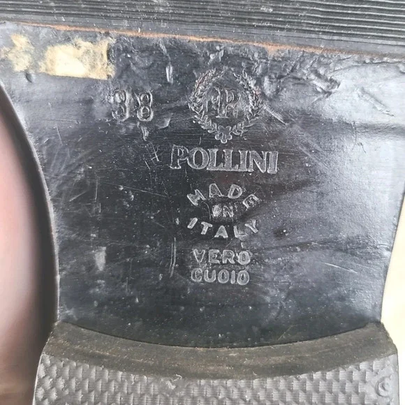 Pollini Python Brown Knee-High Boots - Picture 9 of 10